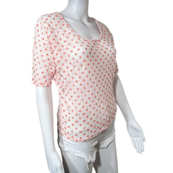 Charlotte Russe Lace Polka-Dot Dolman - Picture 1 of 6